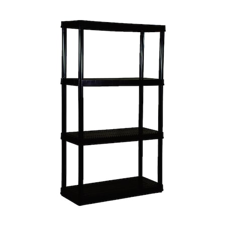 Shelf 4Plst Med Duty Blk